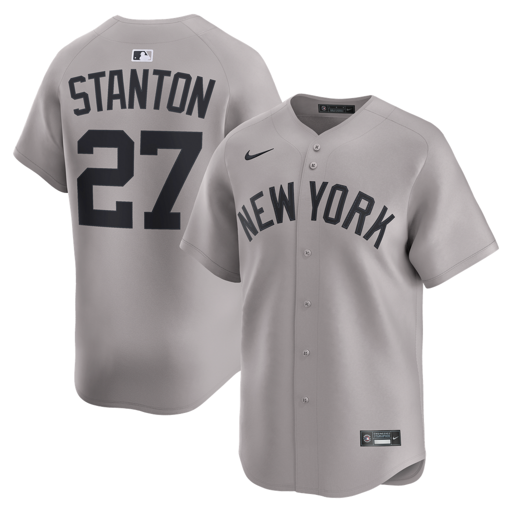New York Yankees Giancarlo Stanton | Nike Gray Road Limited Jersey