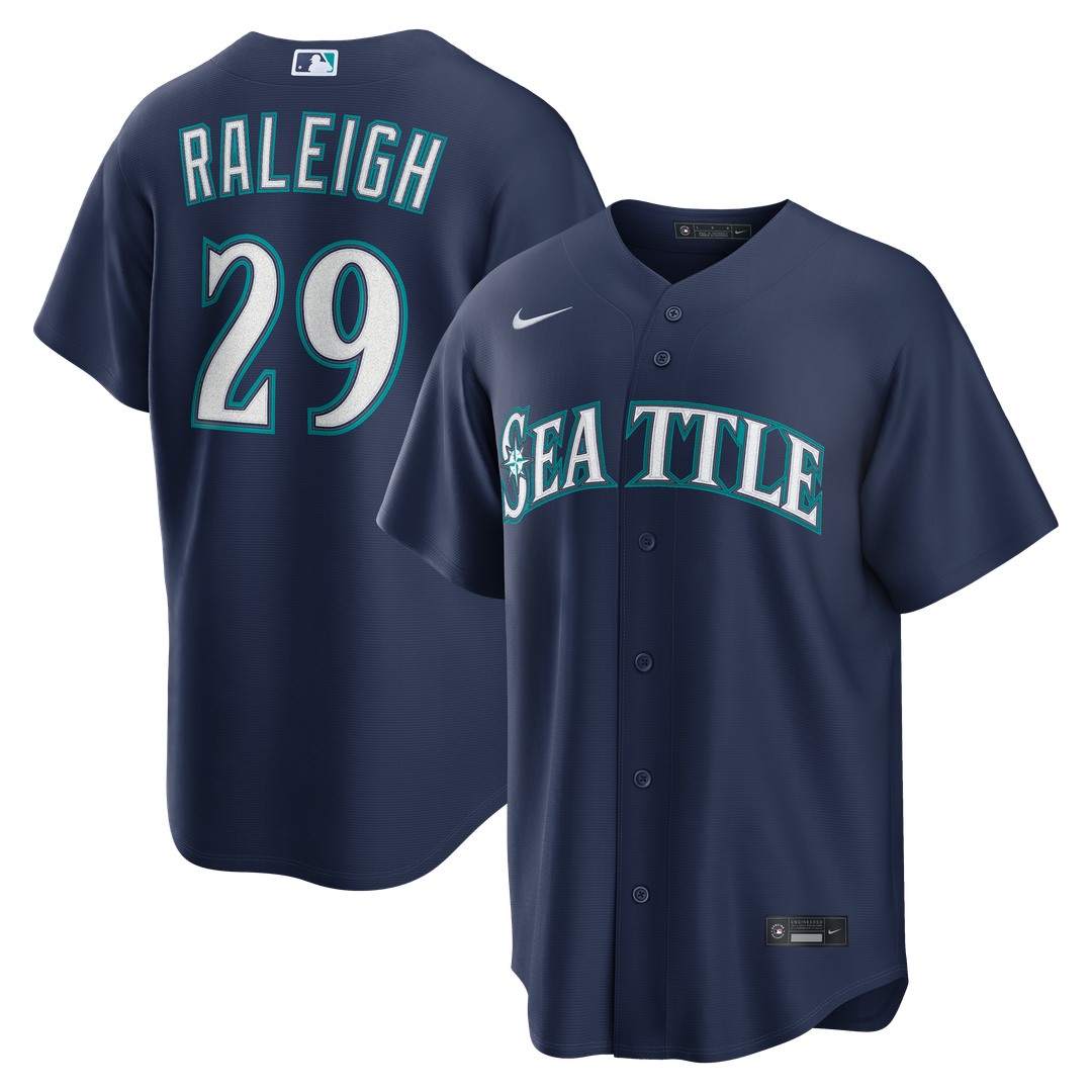 Seattle Mariners Cal Raleigh | Nike Teal Alternate Replica Jersey