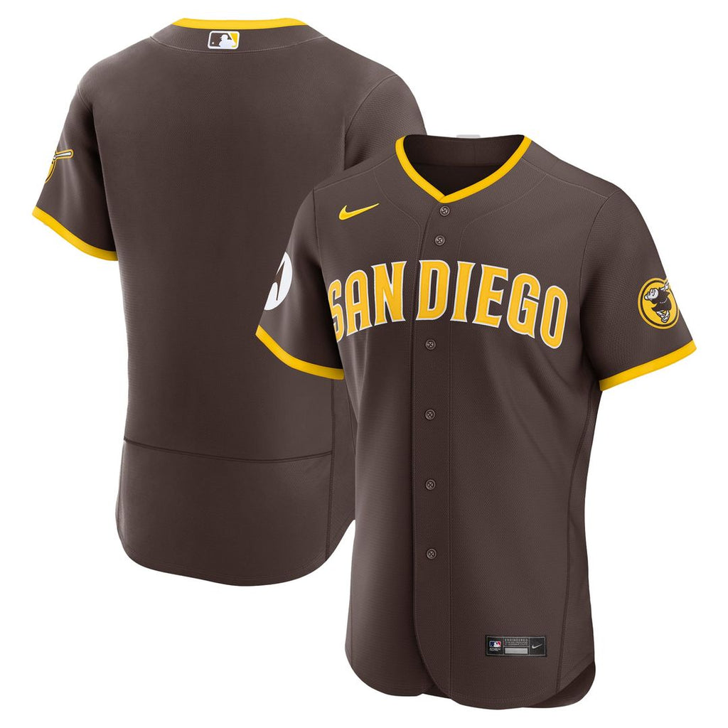 San Diego Padres | Nike Brown Road Sponsor Patch Authentic Jersey