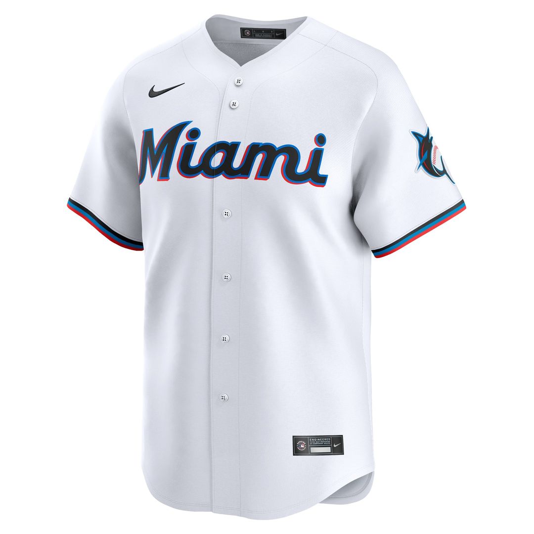Miami Marlins | Nike White #1 Dad Home Limited Jersey
