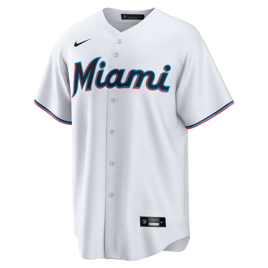 Miami Marlins Eury Perez | Nike White Home Replica Jersey