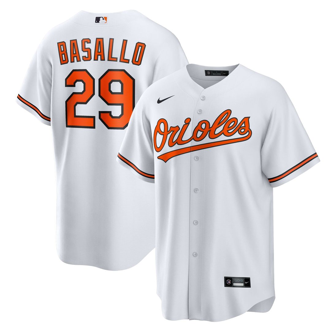 Baltimore Orioles Samuel Basallo | Nike White Replica Player Jersey