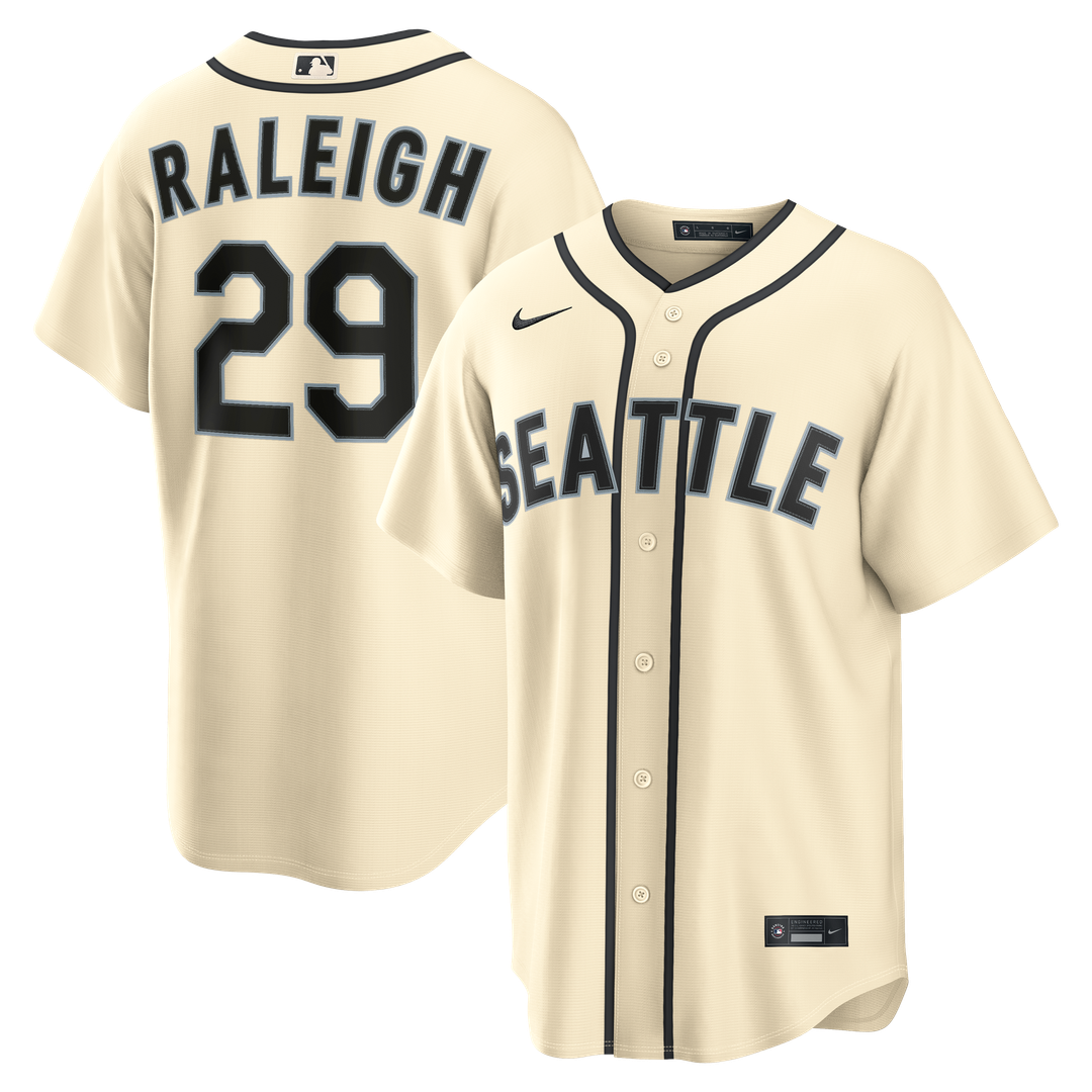 Seattle Mariners Cal Raleigh | Nike Cream Alternate Replica Jersey