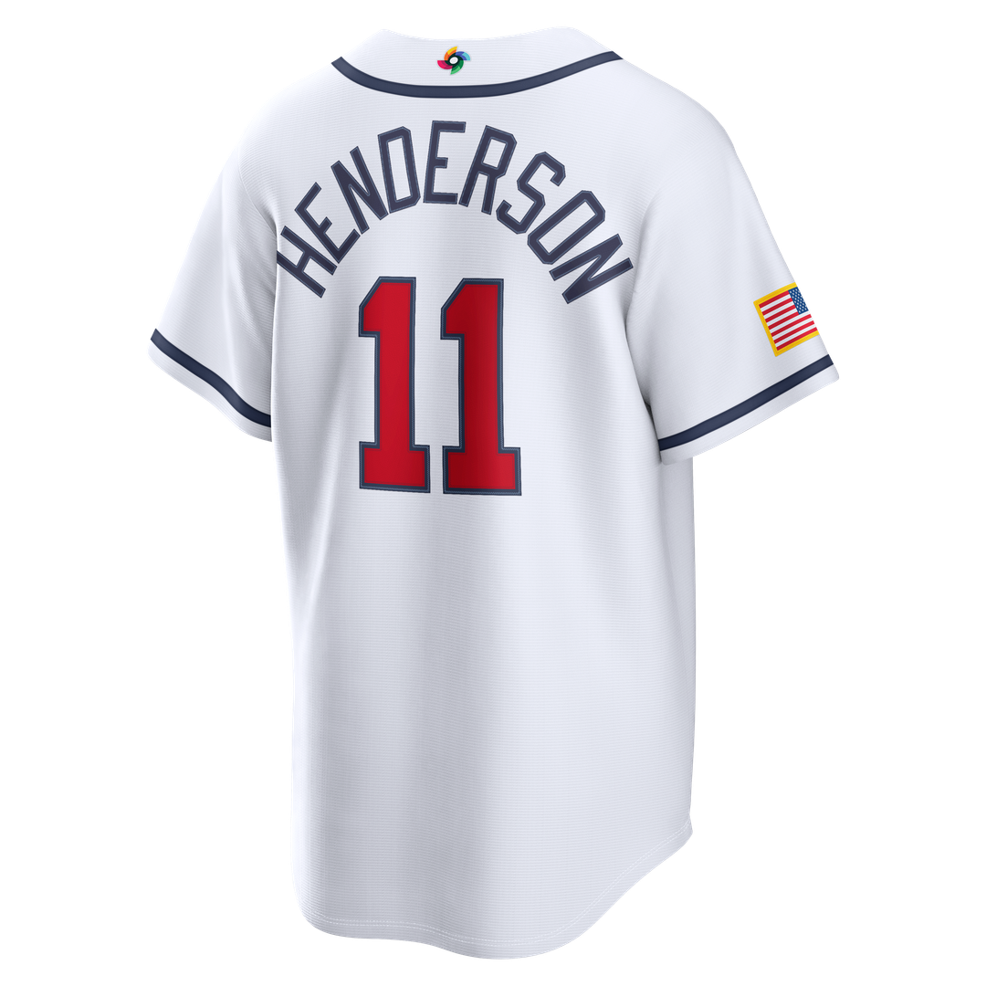 USA Baseball Gunnar Henderson | Nike White 2026 World Baseball Classic Home Stadium Jersey