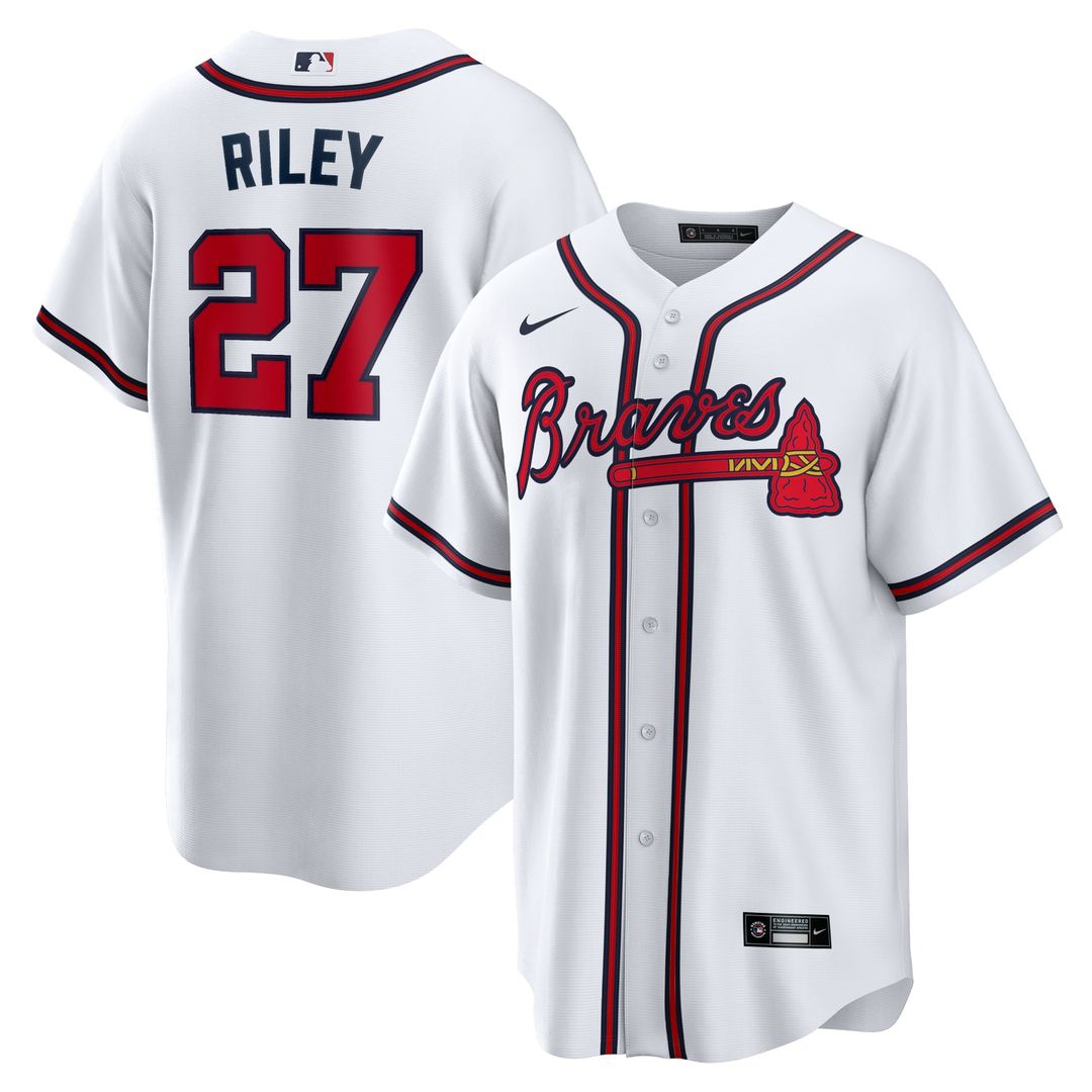 Atlanta Braves Austin Riley | Nike White Home Replica Player Jersey
