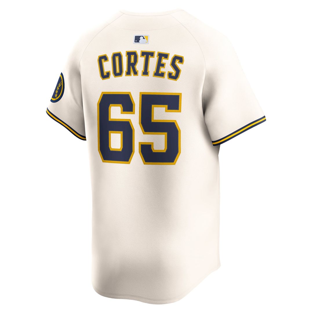 Milwaukee Brewers Nestor Cortes | Nike Cream Home Limited Player Jersey