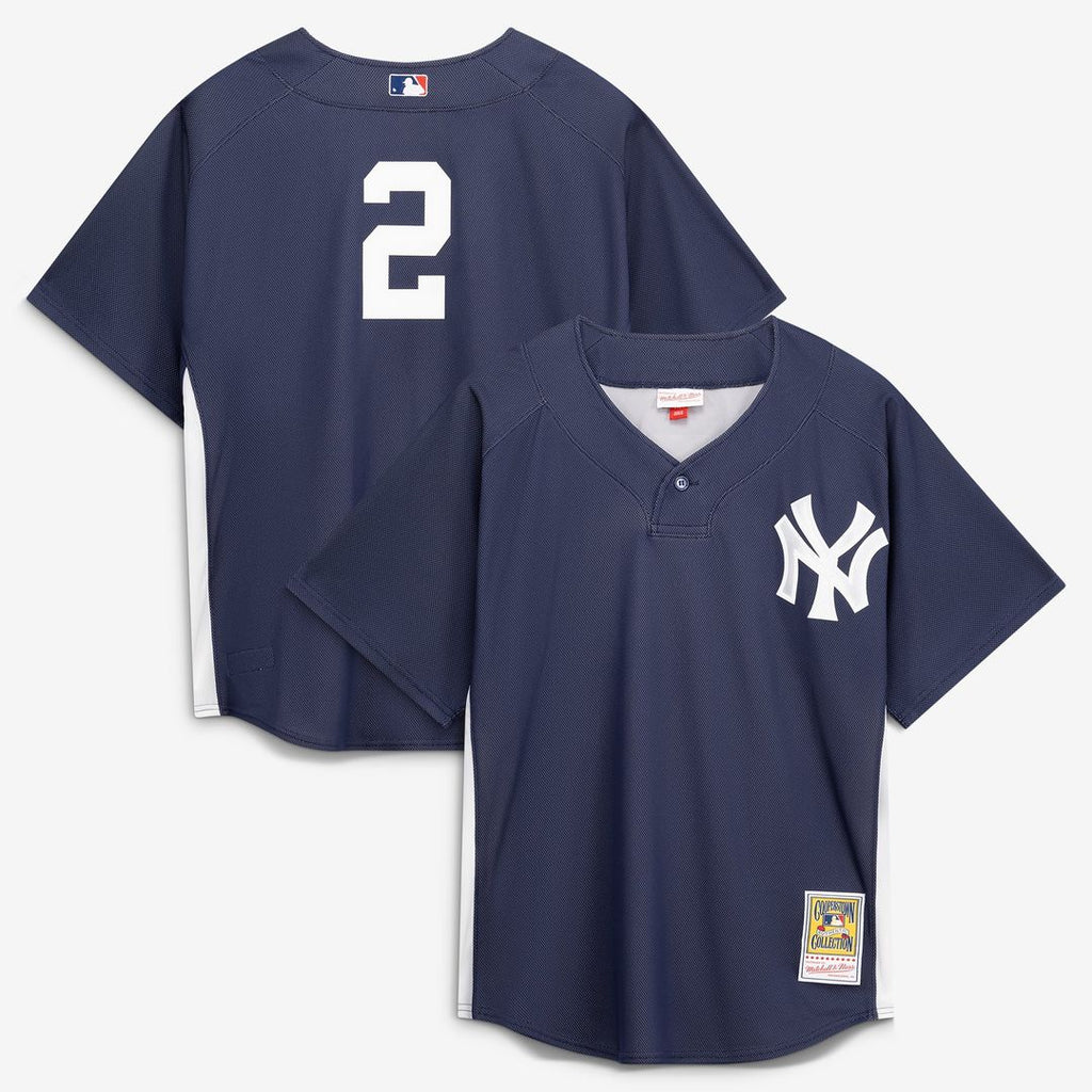 New York Yankees Derek Jeter | Mitchell & Ness Navy Authentic Batting Practice Jersey