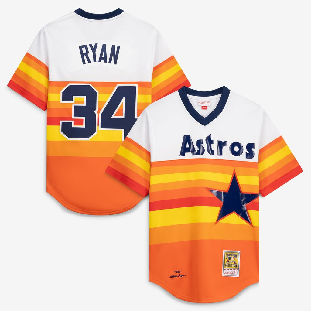 Houston Astros Nolan Ryan | Mitchell & Ness White Throwback Authentic Jersey