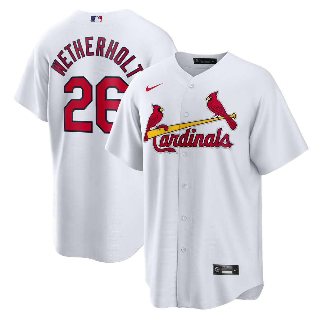 St. Louis Cardinals JJ Wetherholt | Nike White Home Replica Jersey