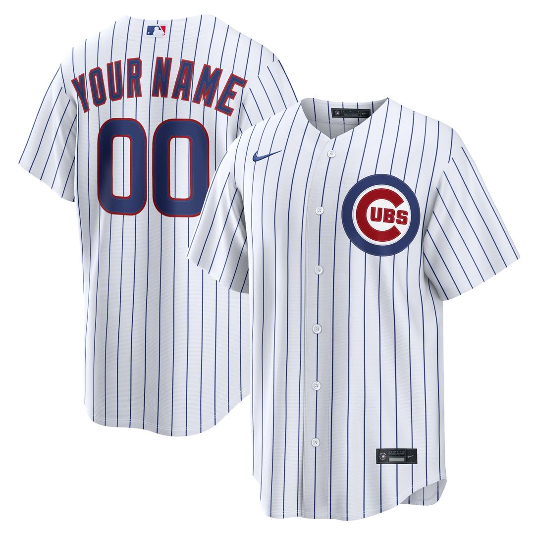 Chicago Cubs | Nike White Home Stadium Custom Jersey