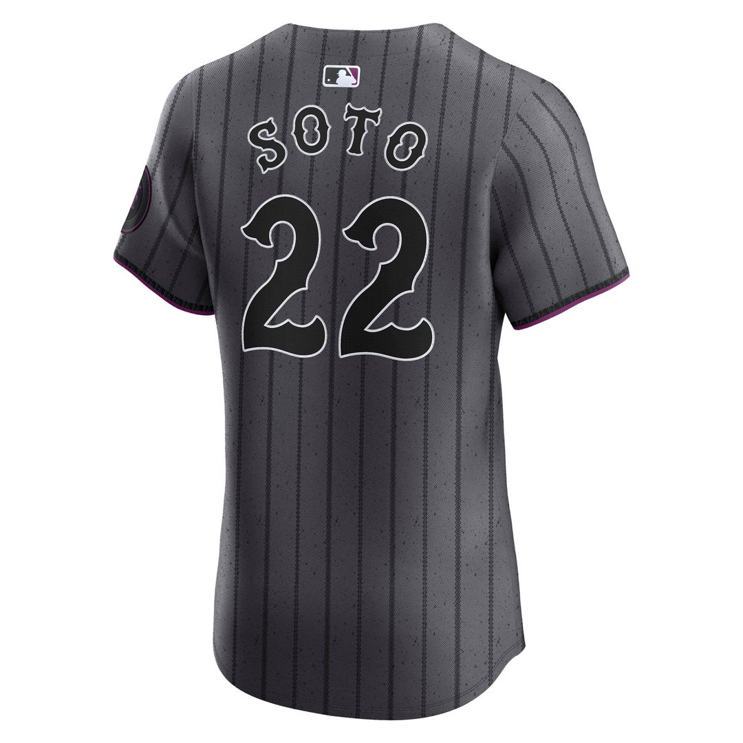 New York Mets Juan Soto | Nike Gray City Connect Elite Jersey