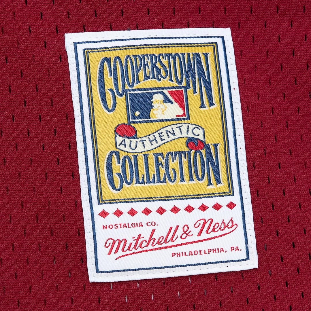 Philadelphia Phillies John Kruk | Mitchell & Ness Burgundy Big & Tall Cooperstown Collection Mesh Batting Practice Jersey