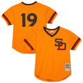 San Diego Padres Tony Gwynn | Mitchell & Ness Gold Big & Tall Cooperstown Mesh Batting Practice Jersey