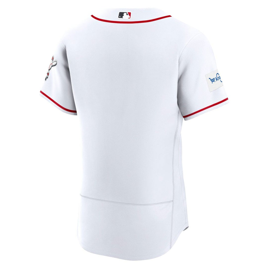 Cincinnati Reds | Nike White Home Sponsor Patch Authentic Jersey