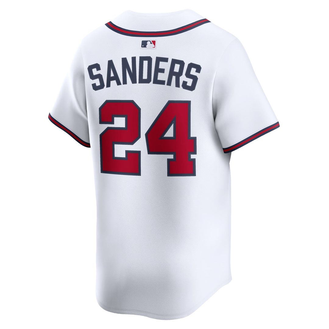 Atlanta Braves Deion Sanders | Nike White Limited Player Jersey