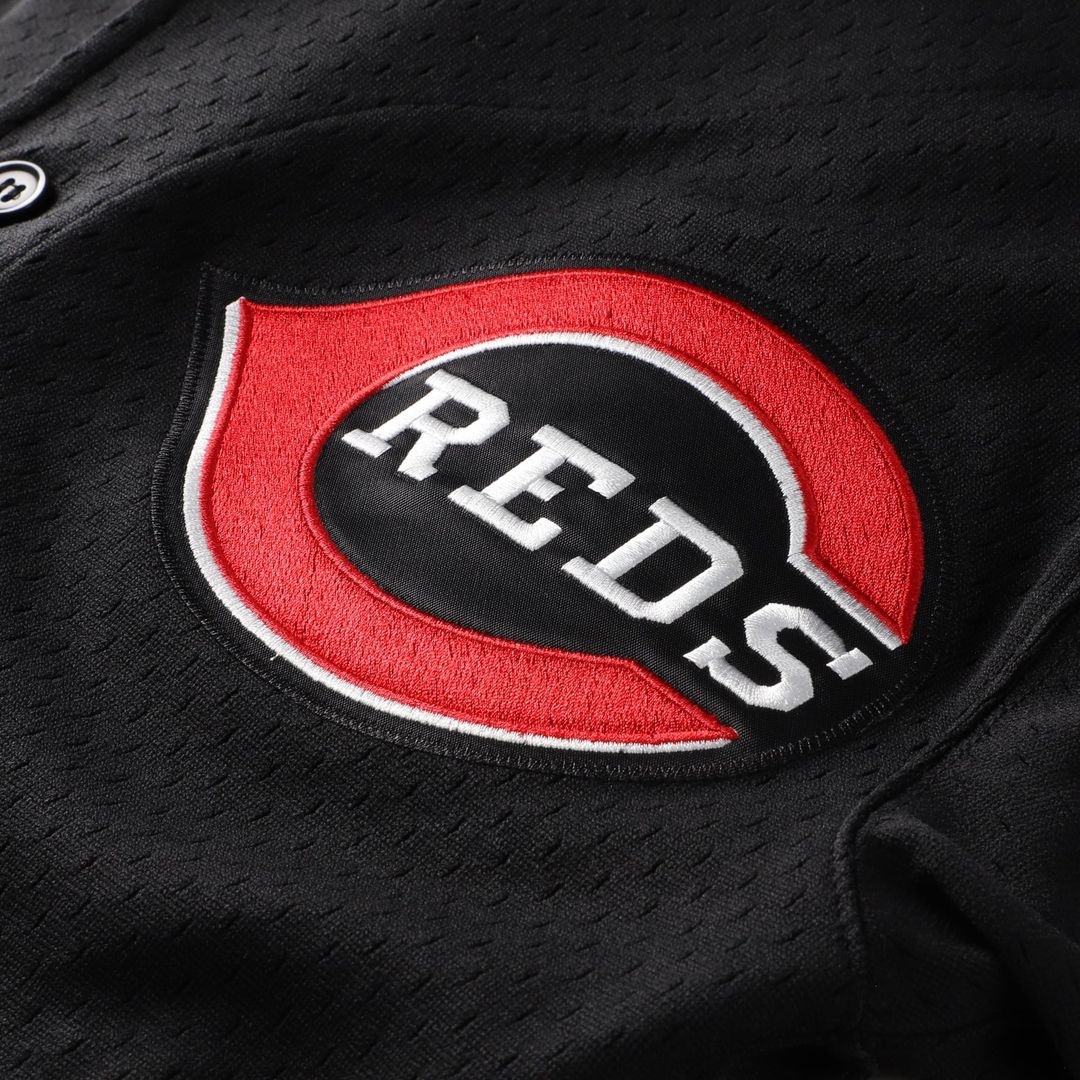 Cincinnati Reds Ken Griffey Jr. | Mitchell & Ness Black Big & Tall Cooperstown Mesh Batting Practice Jersey
