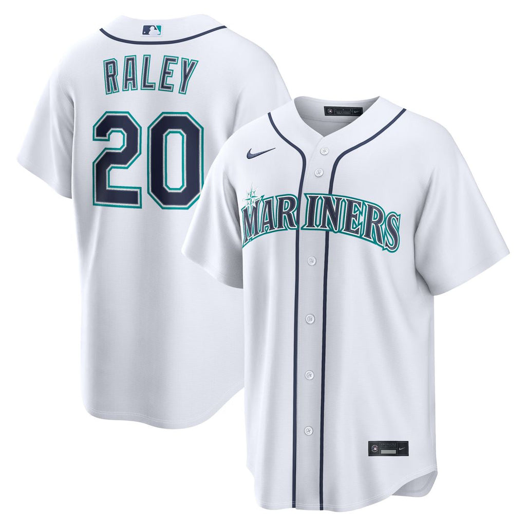 Seattle Mariners Luke Raley | Nike White Home Replica Jersey