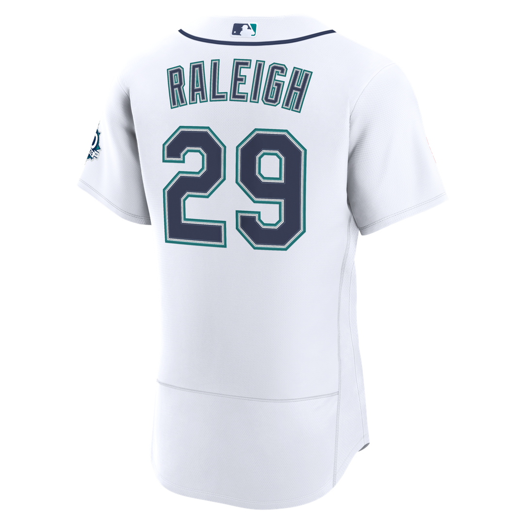 Seattle Mariners Cal Raleigh | Nike White Home 50th Season Authentic Jersey
