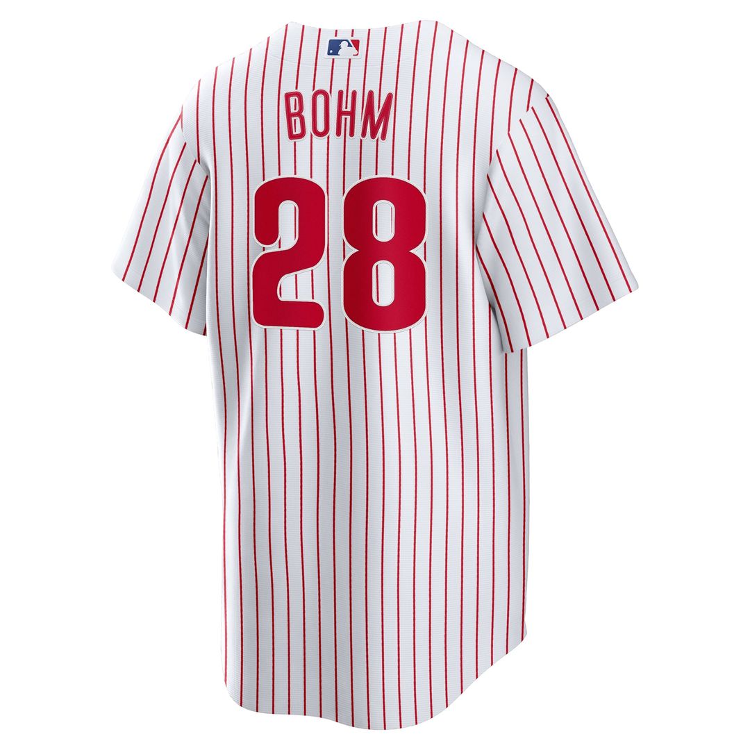 Philadelphia Phillies Alec Bohm | Nike White Home Replica Jersey