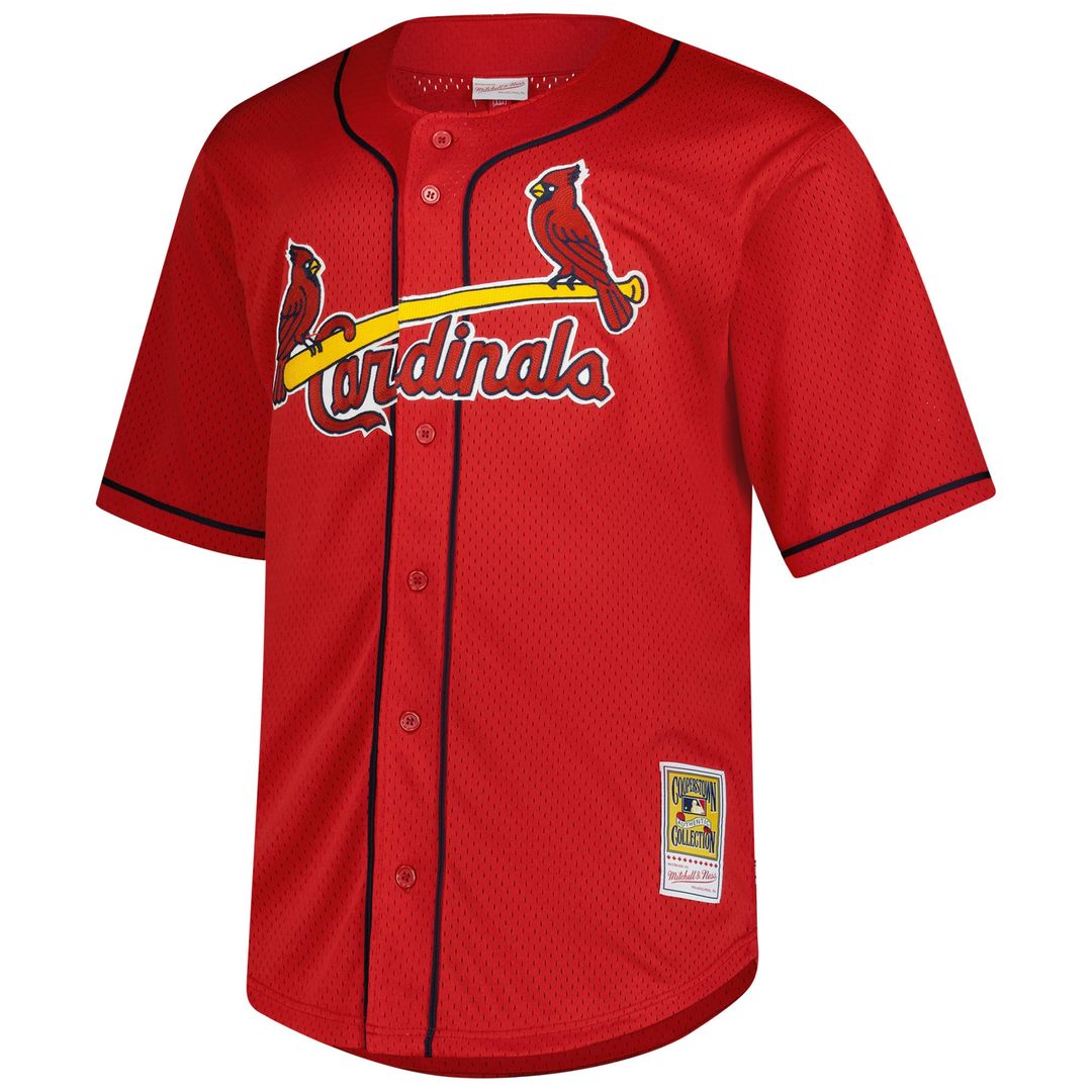 St. Louis Cardinals Mark McGwire | Mitchell & Ness Red Big & Tall Cooperstown Mesh Batting Practice Jersey