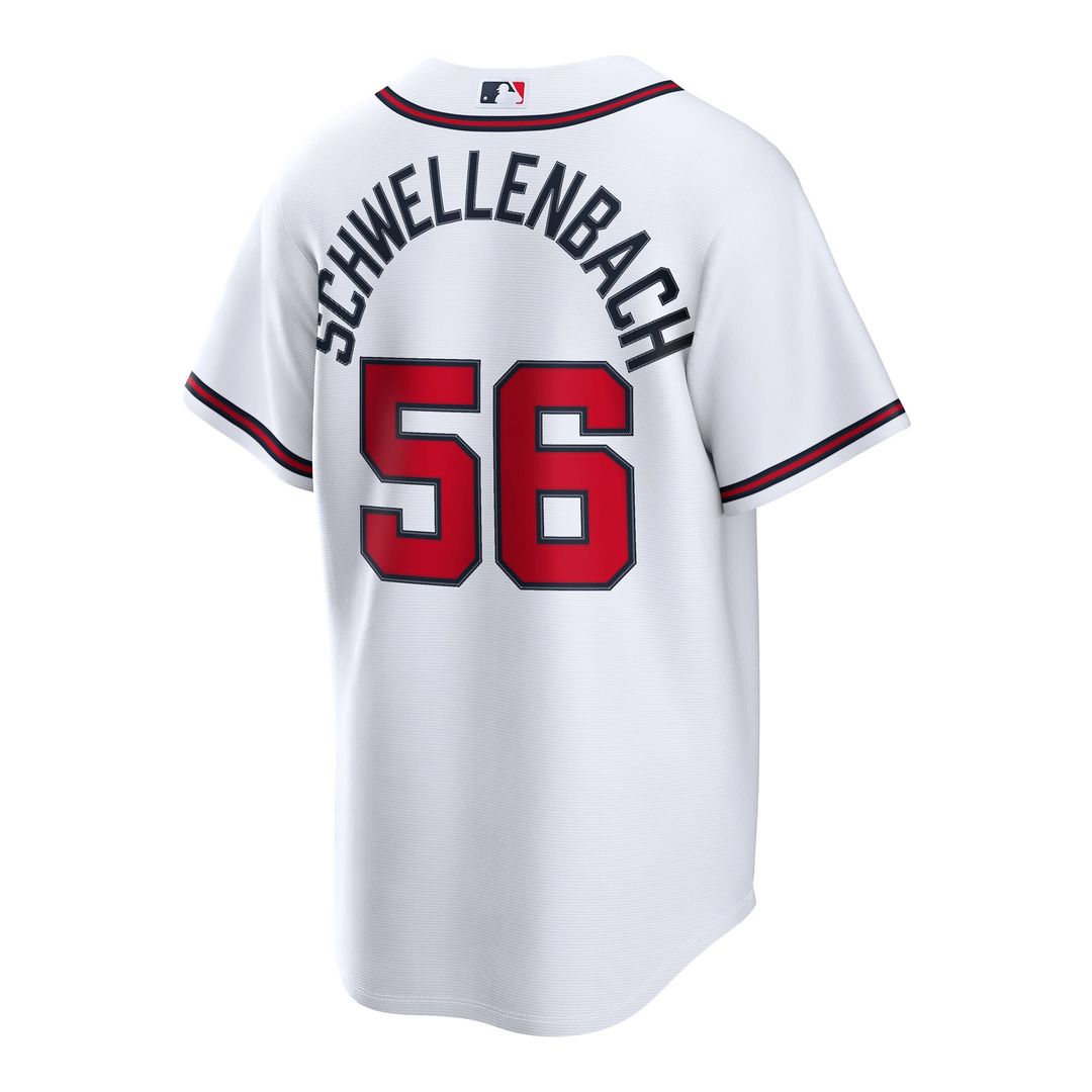 Atlanta Braves Spencer Schwellenbach | Nike White Home Replica Jersey