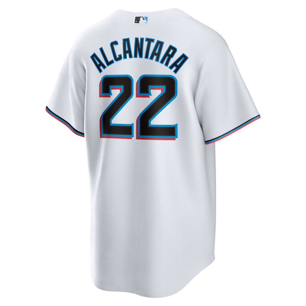 Miami Marlins Sandy Alcantara | Nike White Replica Player Jersey