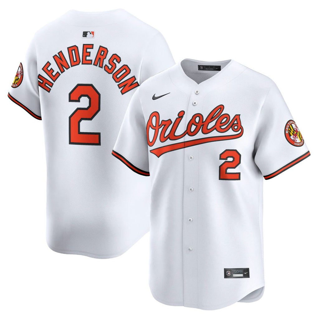 Baltimore Orioles Gunnar Henderson | Nike White Home Limited Player Jersey
