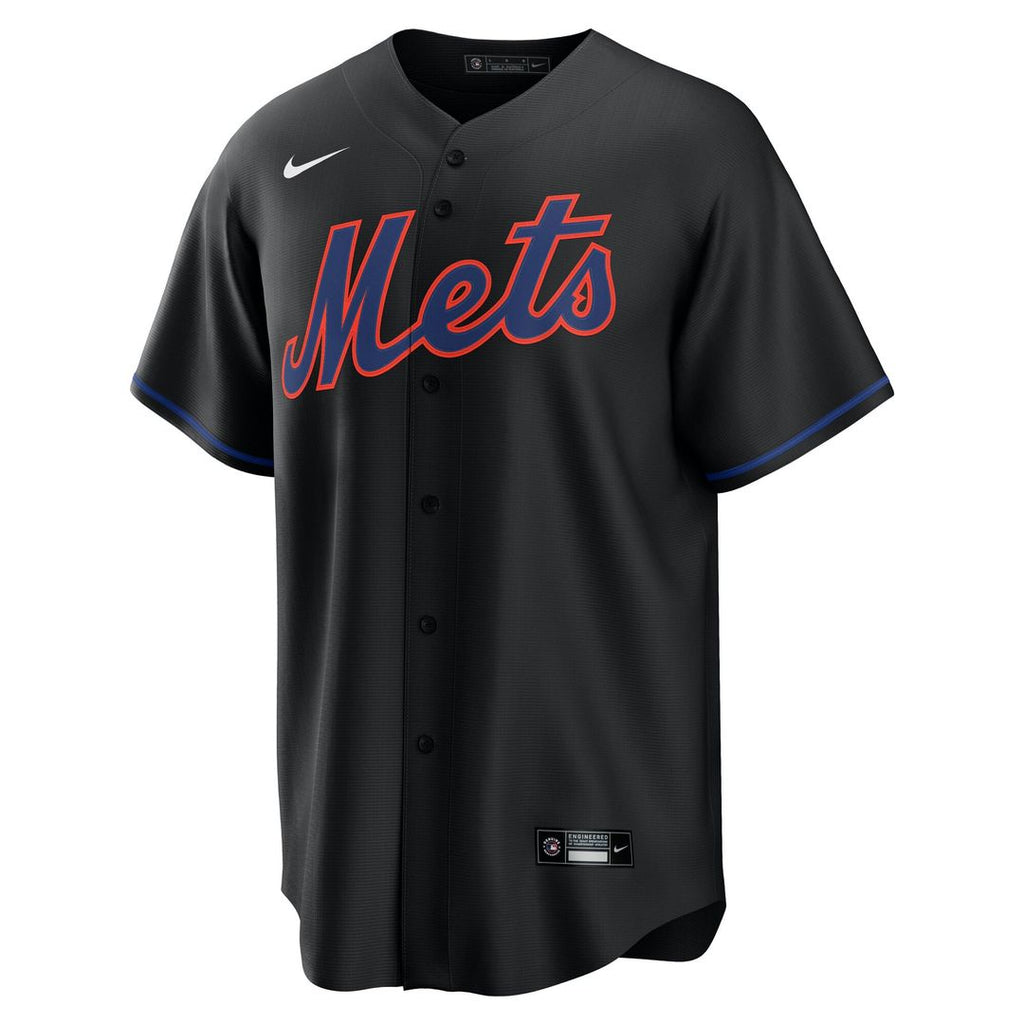 New York Mets Francisco Lindor | Nike Black Alternate Replica Jersey