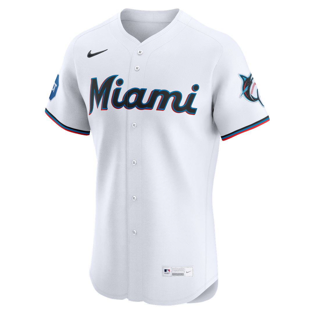 Miami Marlins | Nike White Home Elite Jersey