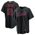 New York Mets Francisco Lindor | Nike Black Alternate Replica Jersey