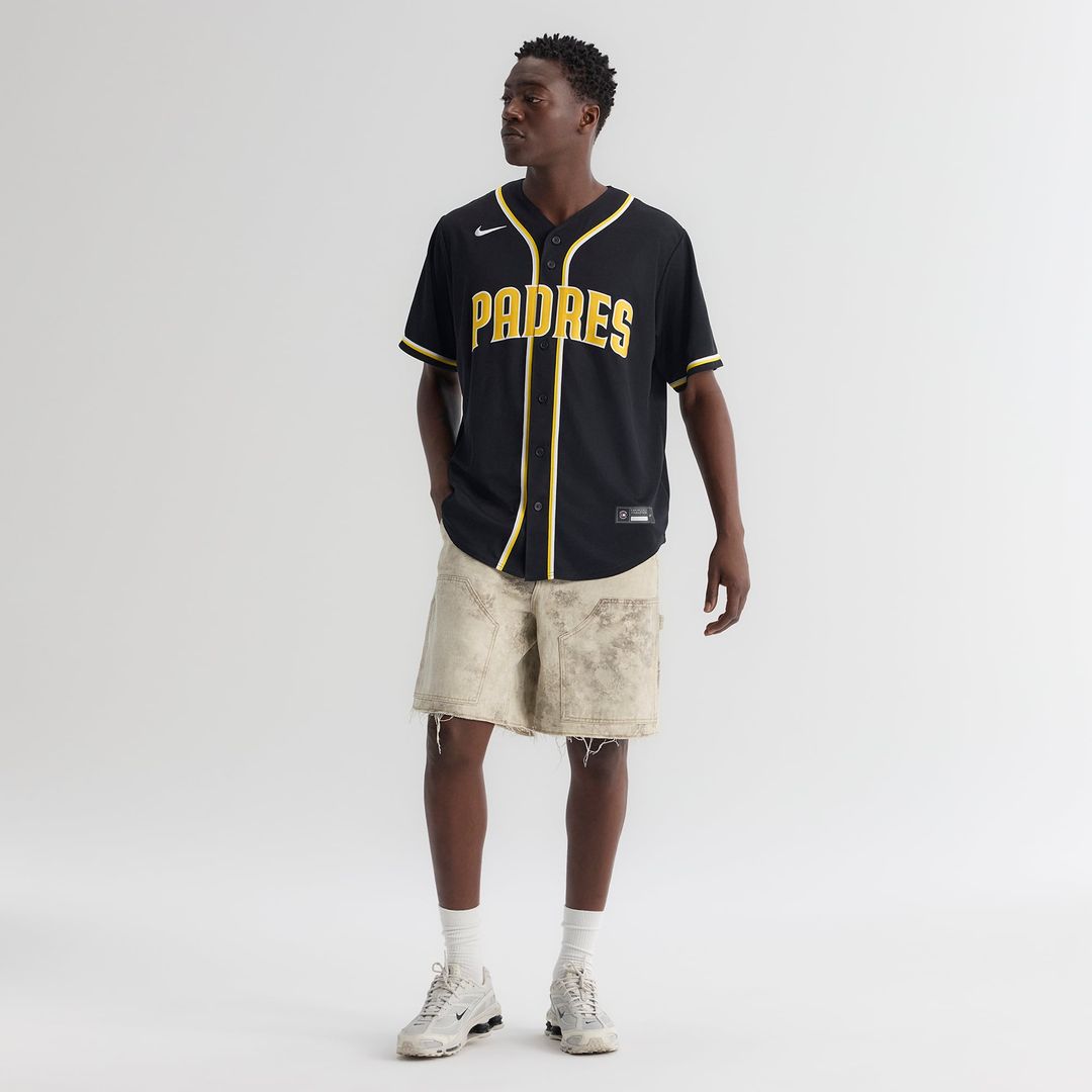San Diego Padres Jackson Merrill | Nike Fashion Replica Black Out Jersey