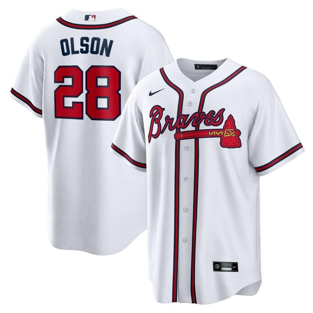 Atlanta Braves Matt Olson | Nike White Home Replica Player Jersey