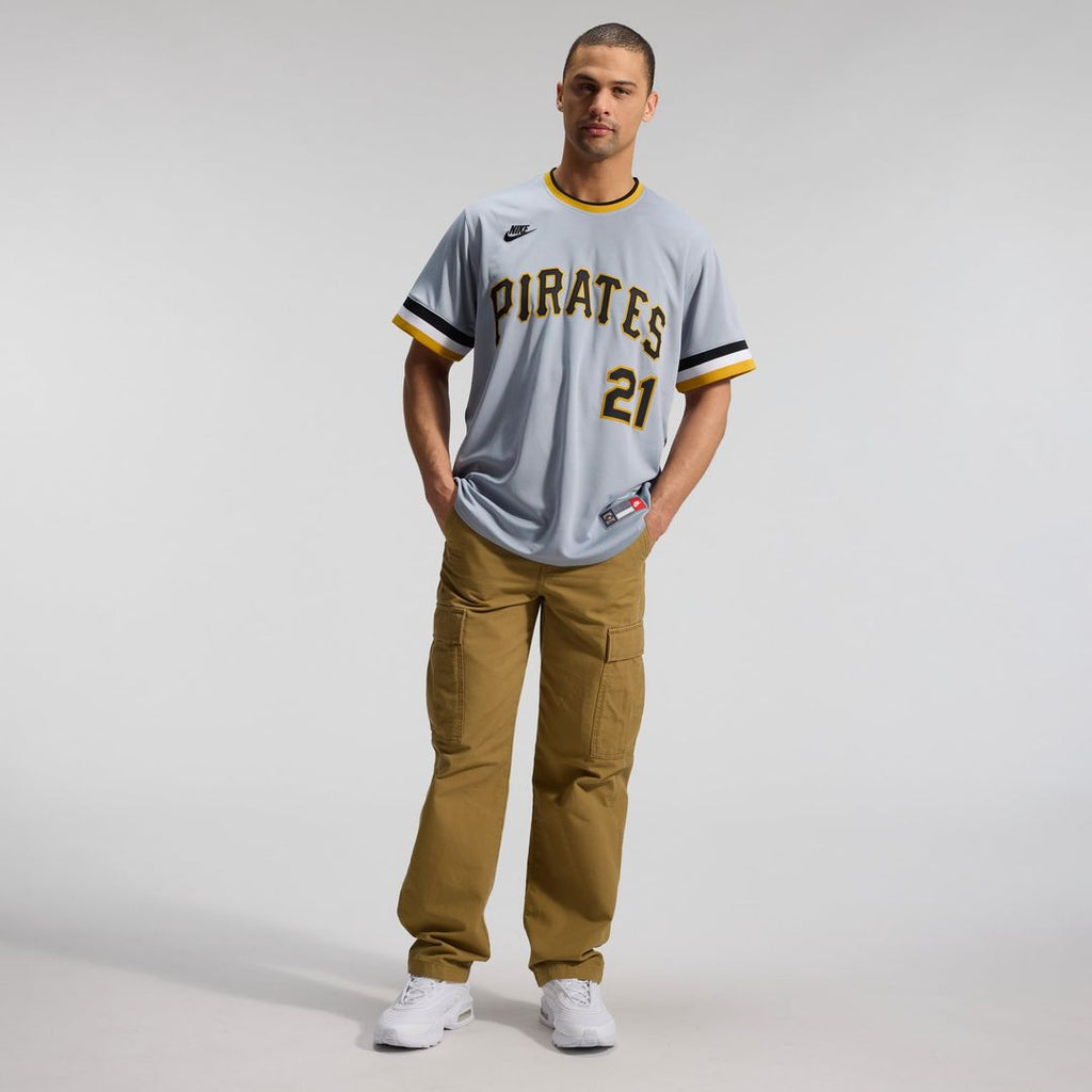 Pittsburgh Pirates Roberto Clemente | Nike Gray Throwback Cooperstown Collection Limited Jersey
