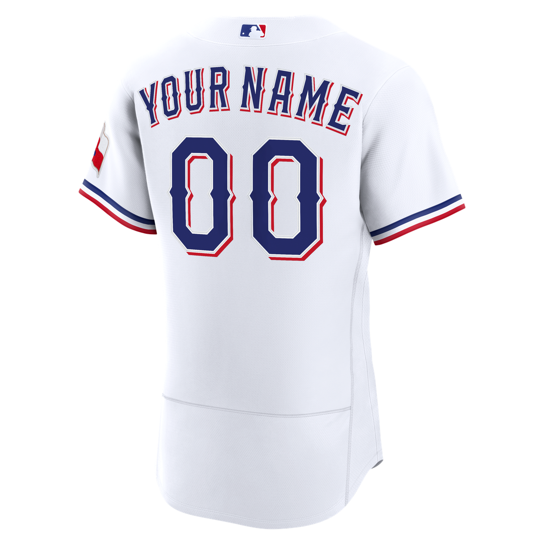 Texas Rangers | Nike White Home Authentic Custom Jersey