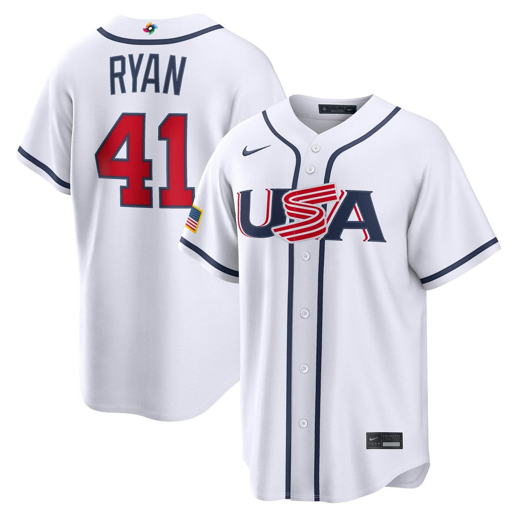 USA Baseball Joe Ryan | Nike White 2026 World Baseball Classic Home Stadium Jersey