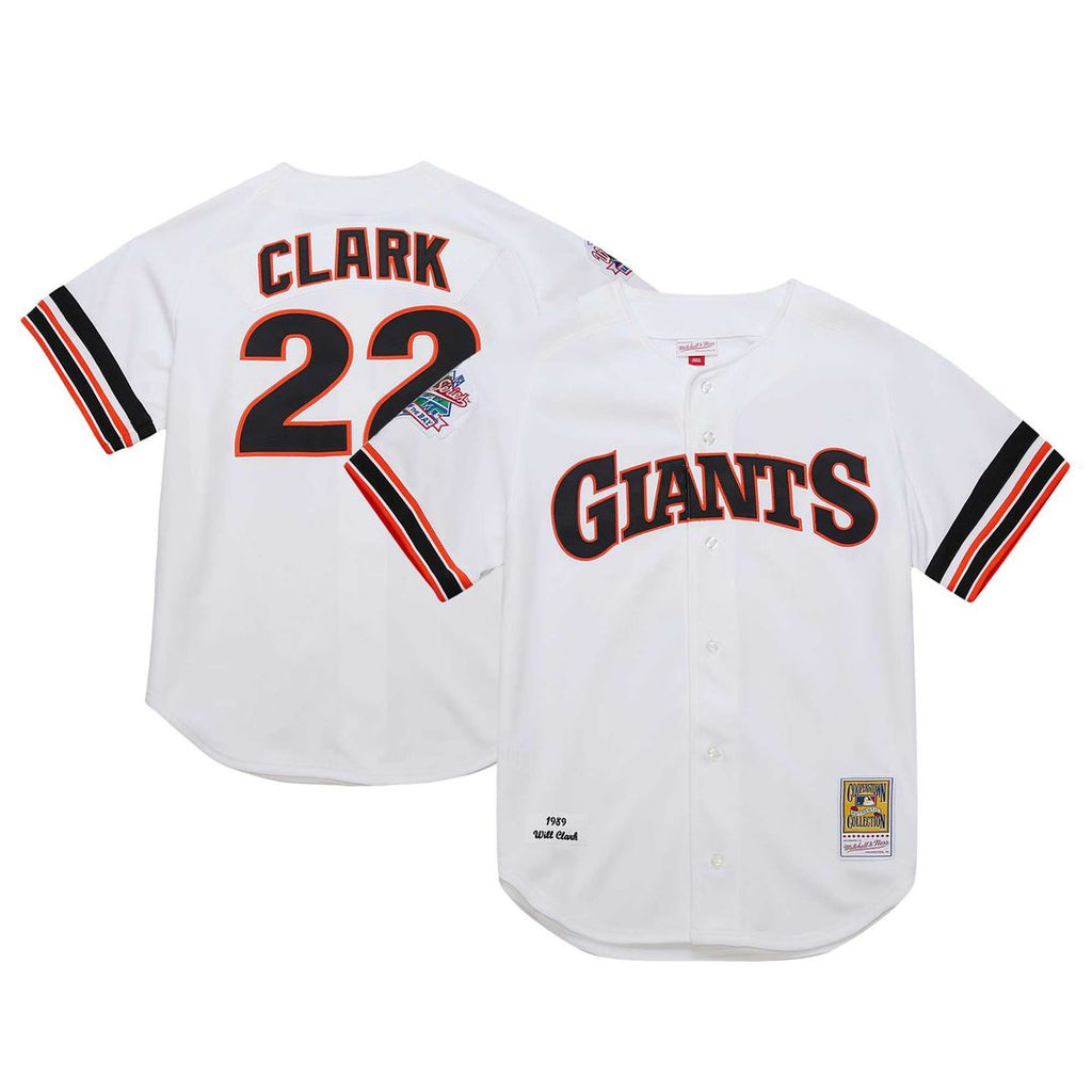 San Francisco Giants Will Clark | Mitchell & Ness White Cooperstown Collection 1989 Authentic Jersey