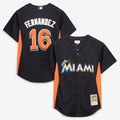 Miami Marlins Jose Fernandez | Mitchell & Ness Black Authentic Batting Practice Jersey