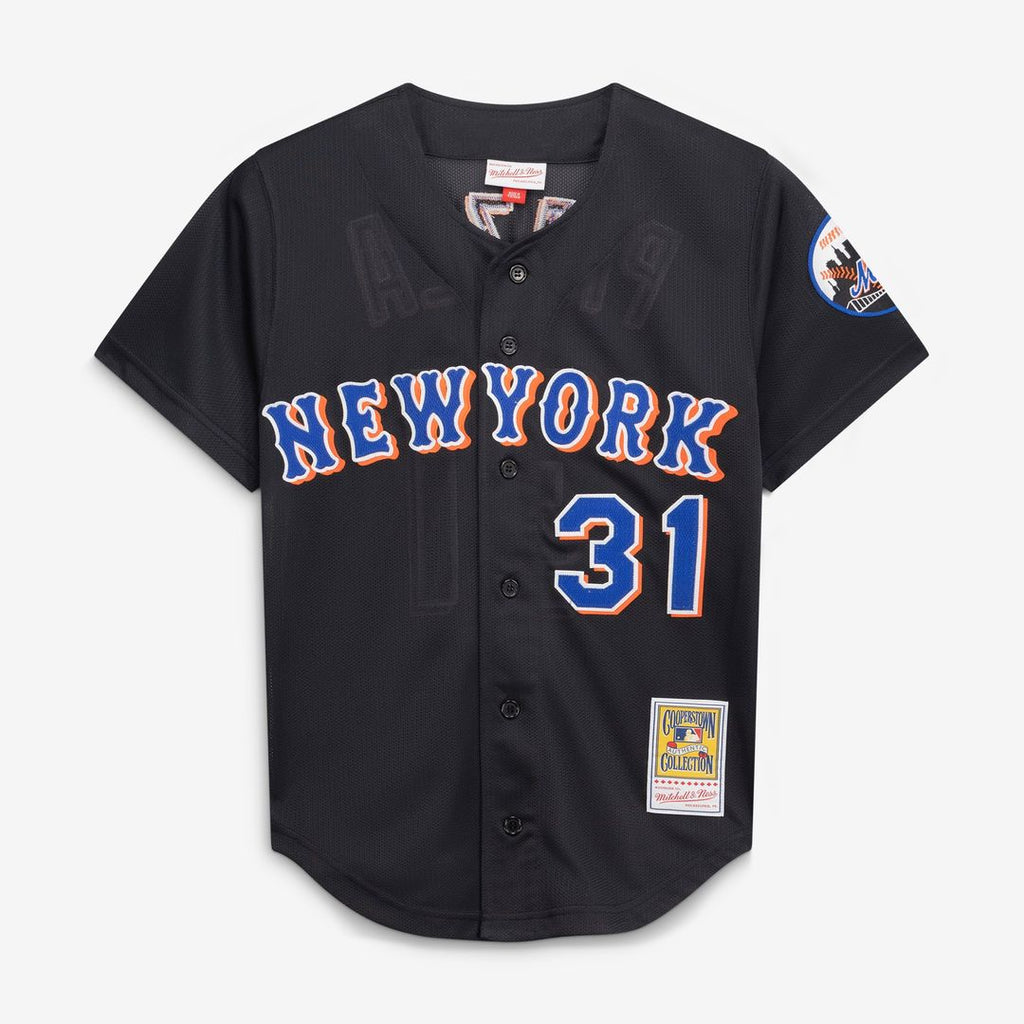 New York Mets Mike Piazza | Mitchell & Ness Black Cooperstown Collection 2000 Batting Practice Jersey
