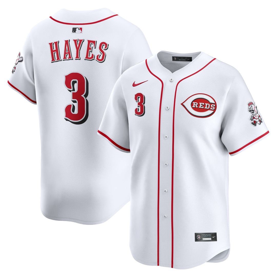 Cincinnati Reds Ke'Bryan Hayes | Nike White Home Limited Player Jersey