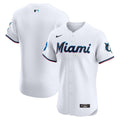 Miami Marlins | Nike White Home Elite Patch Jersey