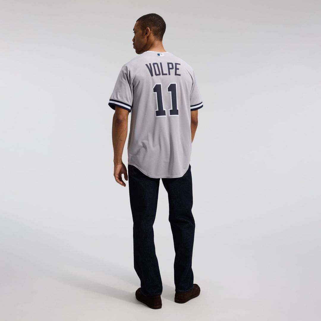 New York Yankees Anthony Volpe | Nike Gray Road Replica Jersey