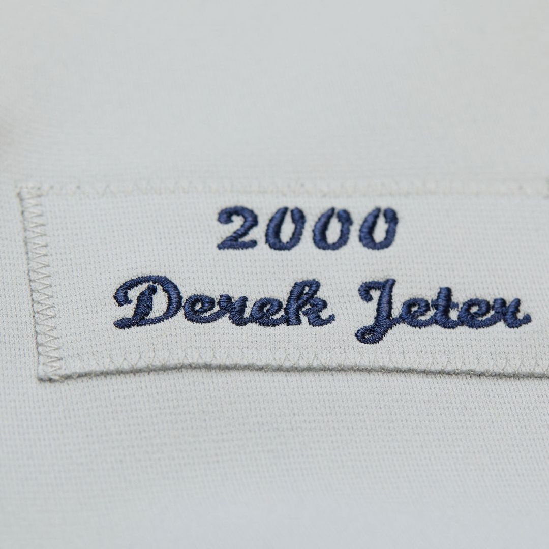 New York Yankees Derek Jeter | Mitchell & Ness Gray Cooperstown Collection 2000 World Series Authentic Jersey