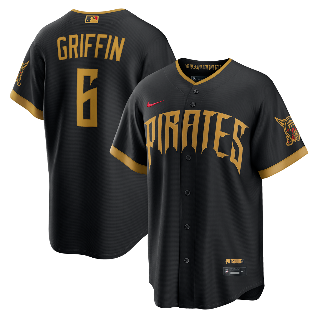 Pittsburgh Pirates Konnor Griffin | Nike Black 2026 City Connect Stadium Jersey