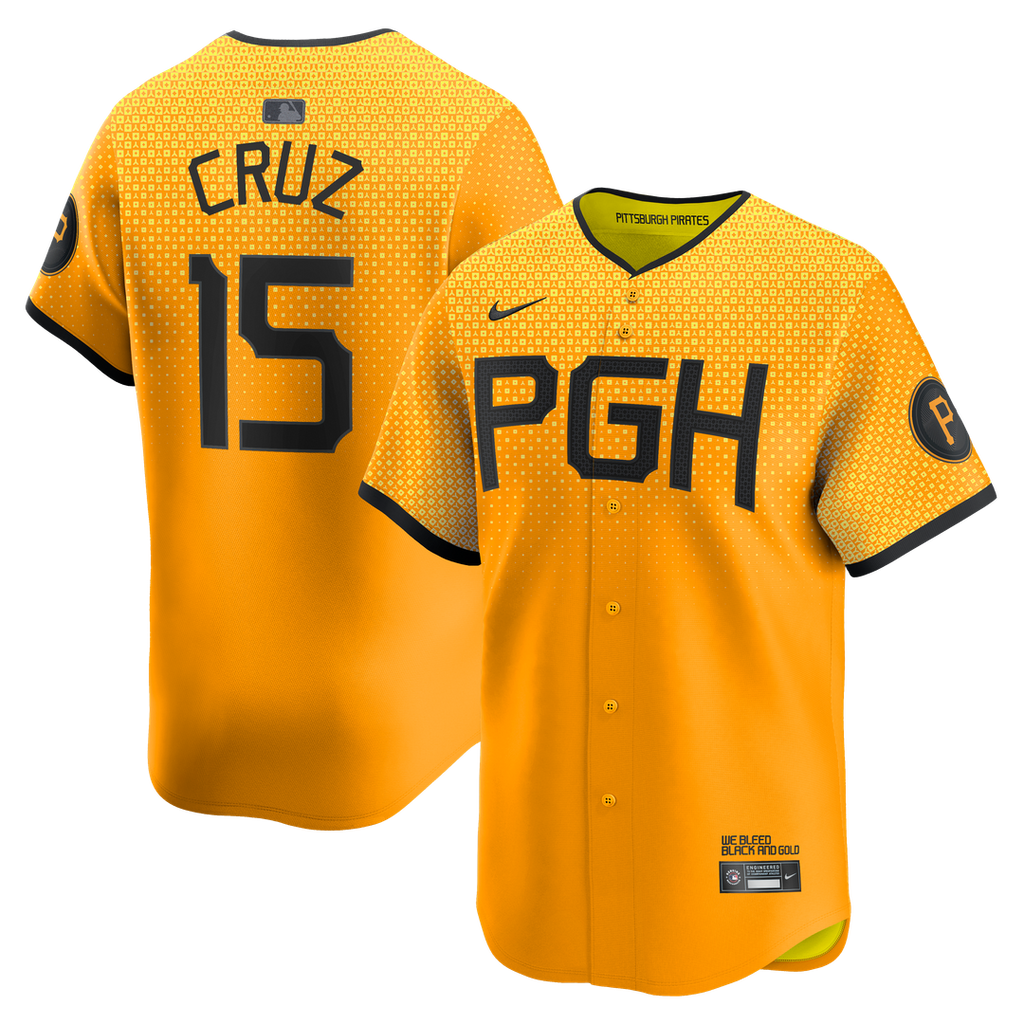 Pittsburgh Pirates Oneil Cruz | Nike Gold City Connect Limited Jersey