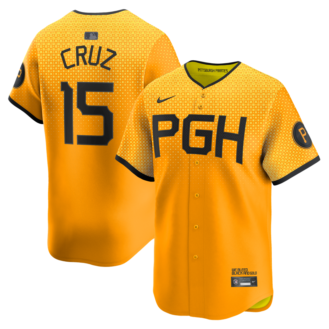 Pittsburgh Pirates Oneil Cruz | Nike Gold City Connect Limited Jersey