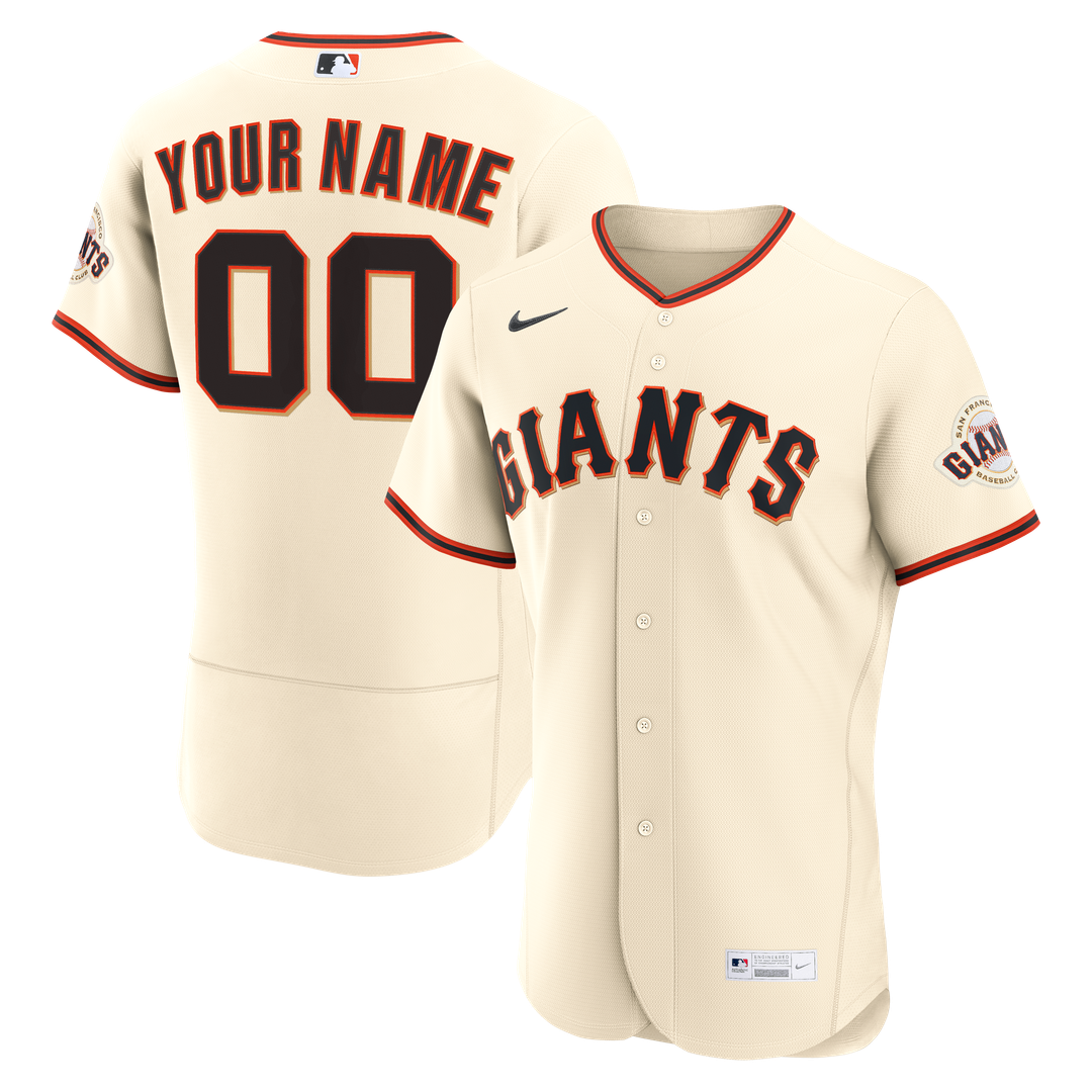 San Francisco Giants | Nike Cream Home Authentic Custom Jersey