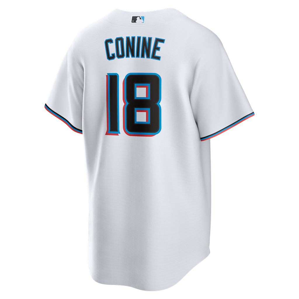 Miami Marlins Griffin Conine | Nike White Home Replica Jersey