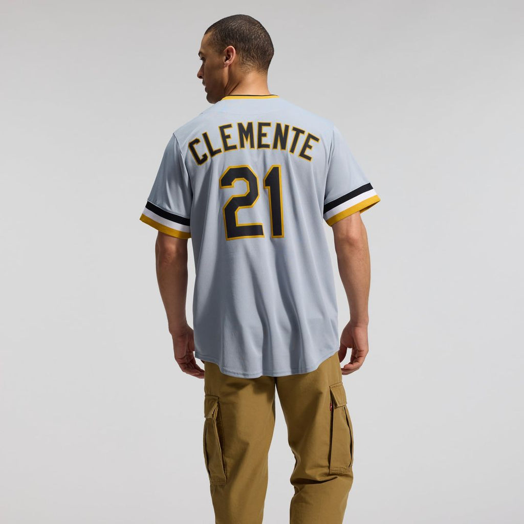 Pittsburgh Pirates Roberto Clemente | Nike Gray Throwback Cooperstown Collection Limited Jersey