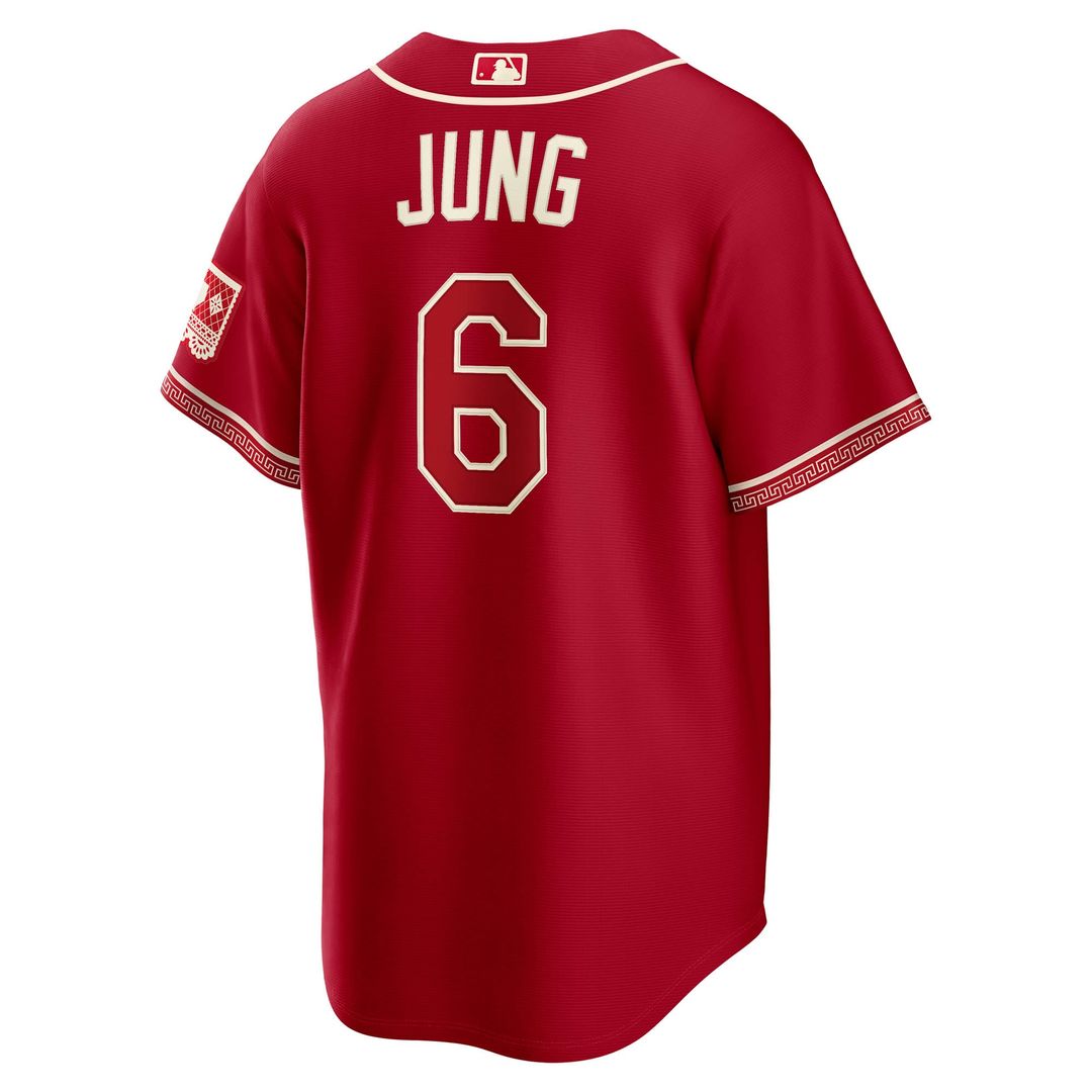 Texas Rangers Josh Jung | Nike Red 2026 City Connect Stadium Jersey