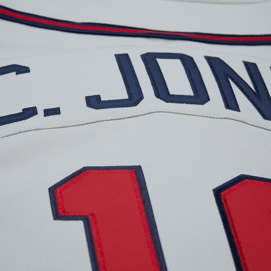 Atlanta Braves Chipper Jones | Mitchell & Ness Gray 1995 Throwback Authentic Jersey